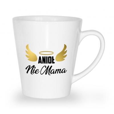 Kubek latte na dzień matki Anioł nie mama